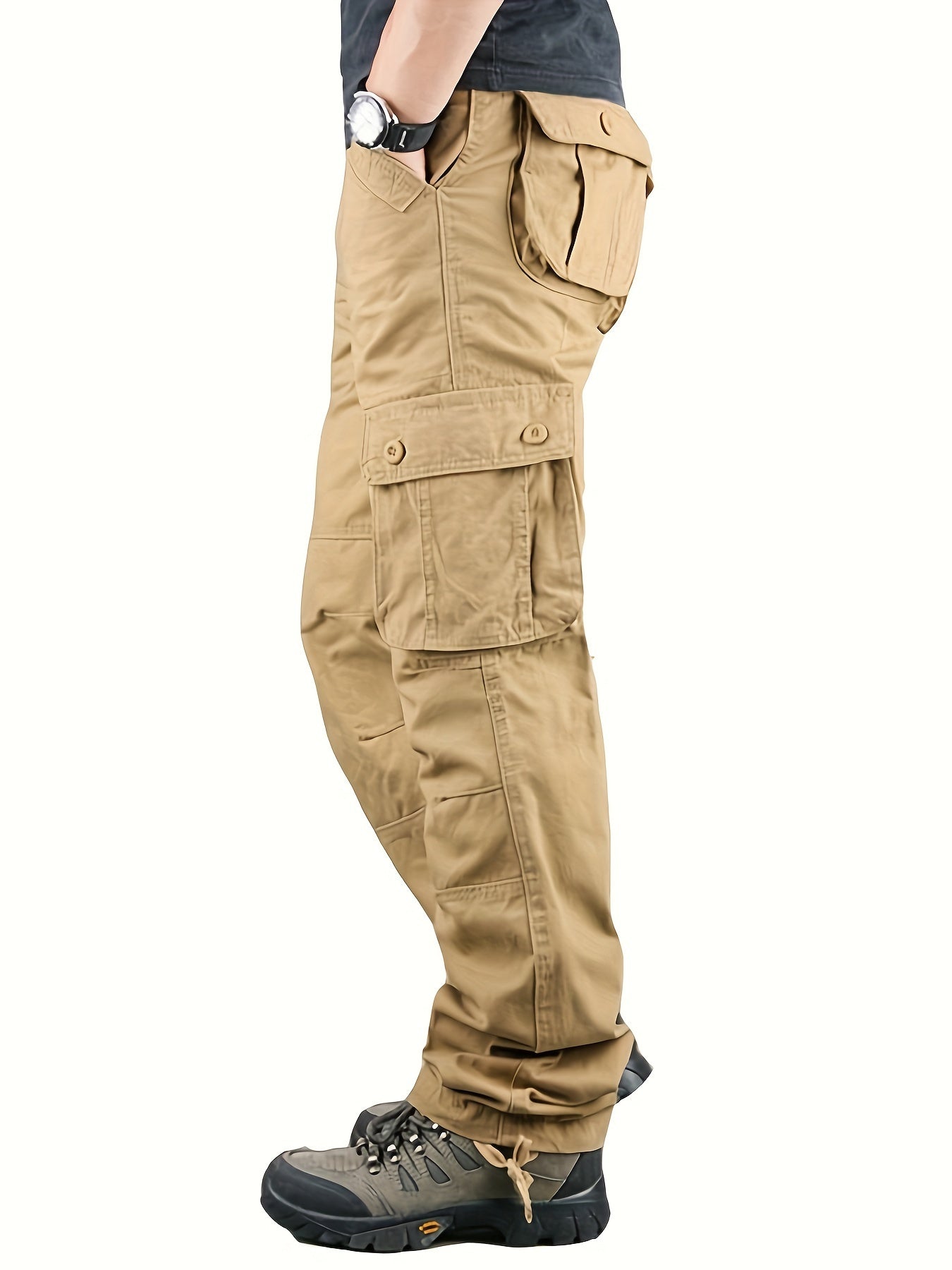 Mens Tactical Cargo Trousers - 100 Cotton Outdoor Work Pants - ZOOMNSTORE