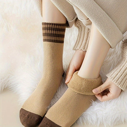 Trendy Cotton Socks - 10 Pairs in 10 Colors for Men  Women Mid Length Warm Home Sleep Socks - ZOOMNSTORE