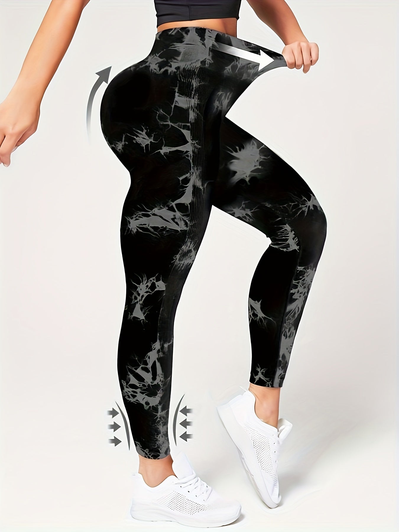 High Waist Tie-Dye Yoga Pants - Tummy Control Butt Lifting Leggings for Gym  Daily Wear - ZOOMNSTORE