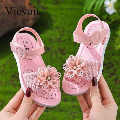 Girls Sandals - Soft Sole Anti-Slip Baby Shoes for Summer 2024 - ZOOMNSTORE