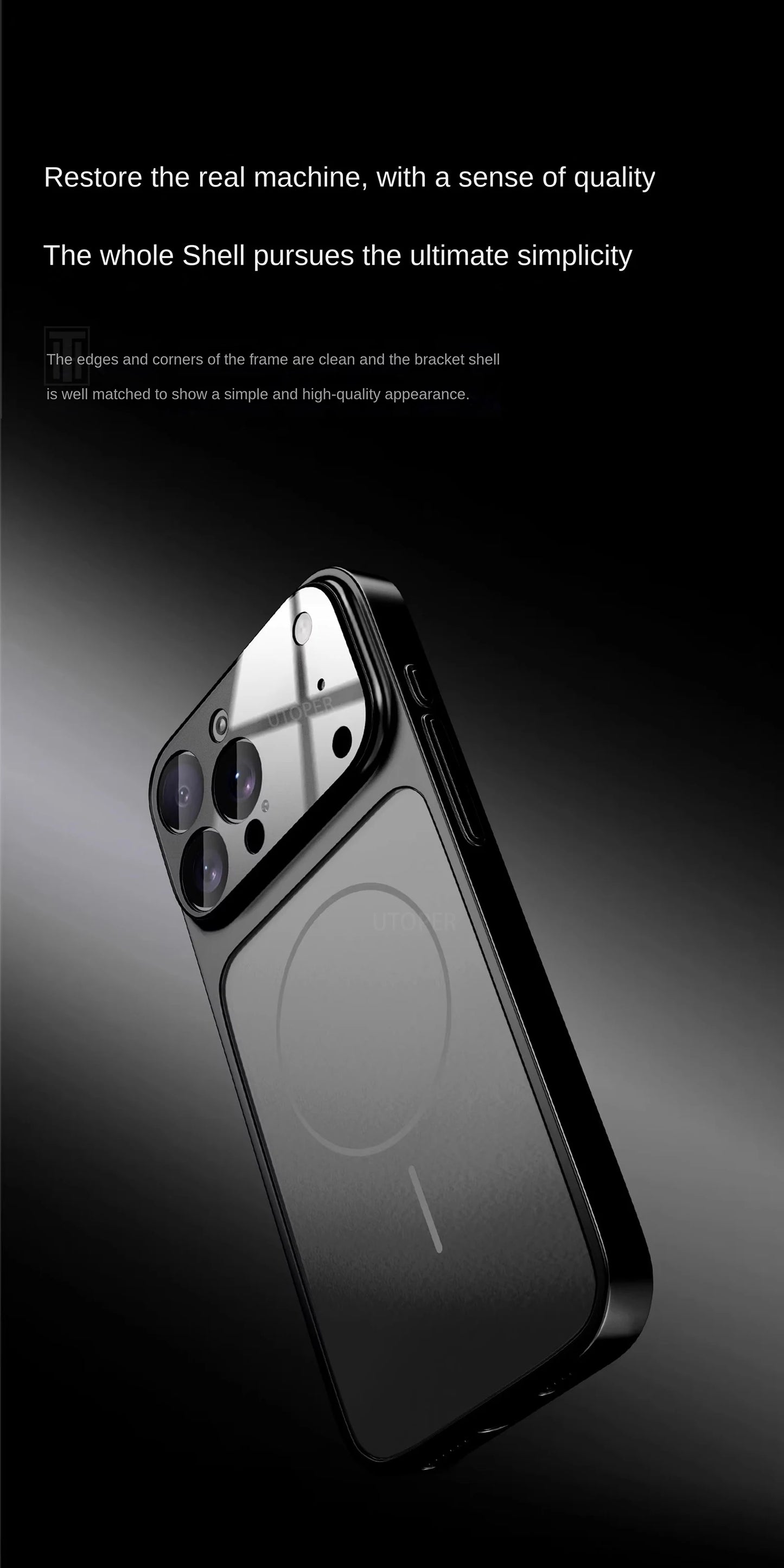 Luxury iPhone Case - Large Frame Glass Lens Protection for iPhone 14151617 Pro Max Magsafe Magnetic PC Hard Cover - ZOOMNSTORE