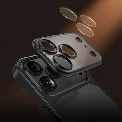 Matte Clear Electroplate iPhone 17 Pro Max Case - Shockproof Hard PC Cover - ZOOMNSTORE