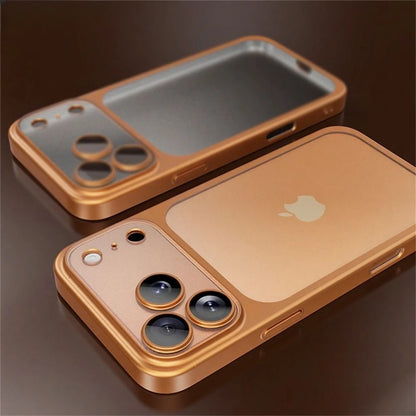 Matte Clear Electroplate iPhone 17 Pro Max Case - Shockproof Hard PC Cover - ZOOMNSTORE