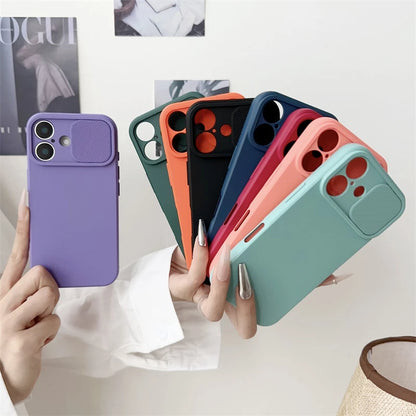 Soft Silicone Camera Lens Protection Case for iPhone 16 15 14 13 12 11 Pro Max - Shockproof Bumper Cover - ZOOMNSTORE