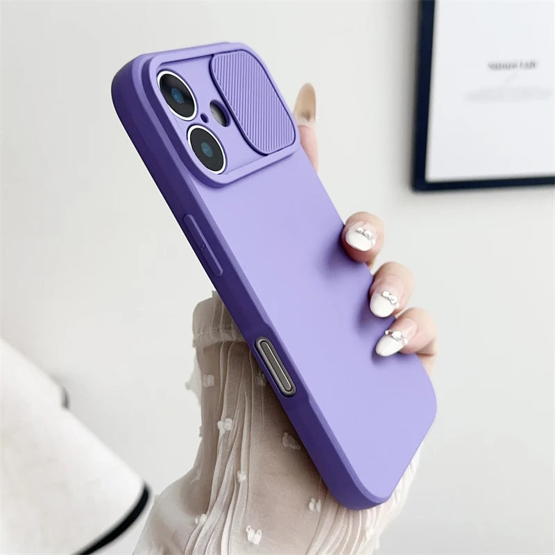 Soft Silicone Camera Lens Protection Case for iPhone 16 15 14 13 12 11 Pro Max - Shockproof Bumper Cover - ZOOMNSTORE