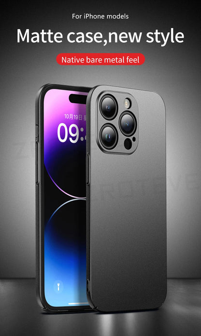 ZROTEVE Slim Matte Hard PC Case for iPhone 12-17 Pro Max  Plus - ZOOMNSTORE