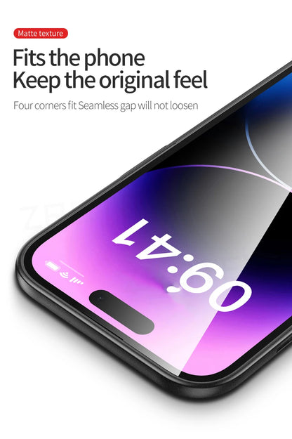 ZROTEVE Slim Matte Hard PC Case for iPhone 12-17 Pro Max  Plus - ZOOMNSTORE