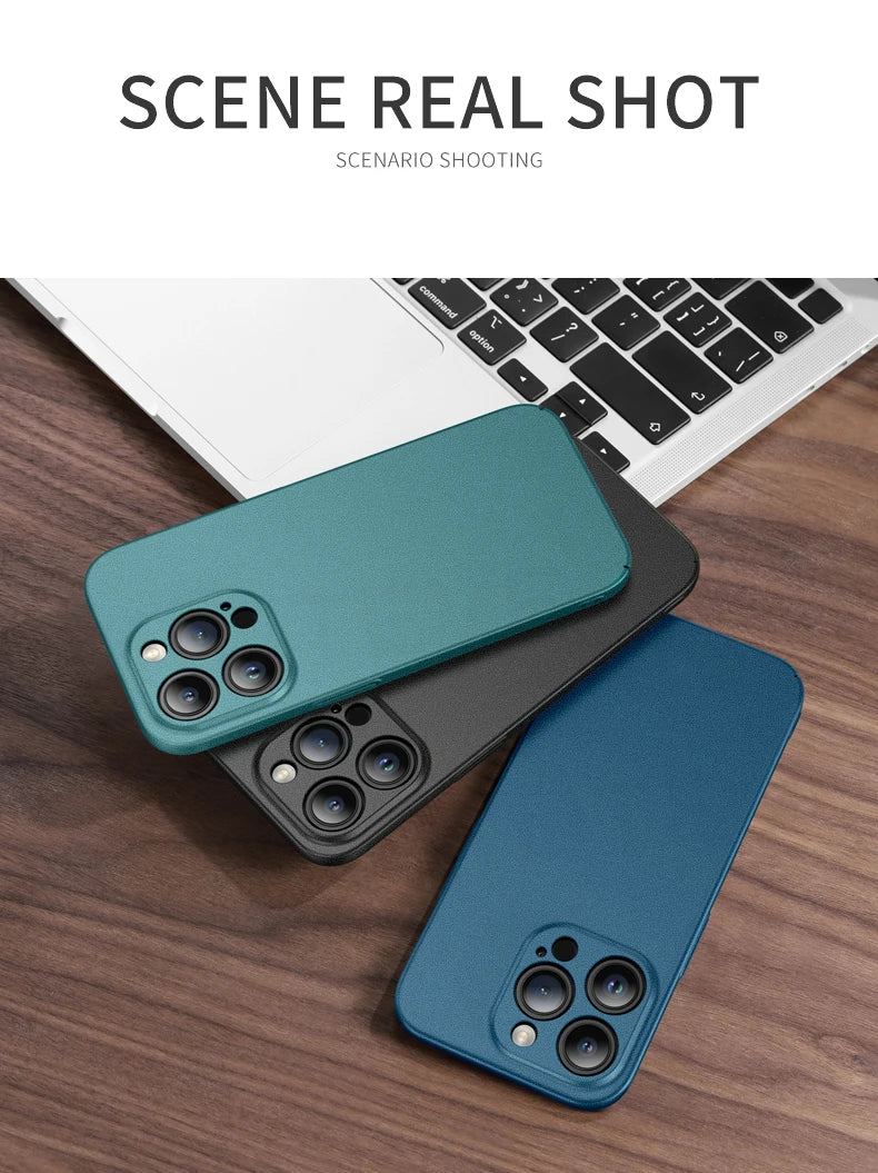 ZROTEVE Slim Matte Hard PC Case for iPhone 12-17 Pro Max  Plus - ZOOMNSTORE