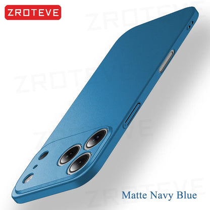 ZROTEVE Slim Matte Hard PC Case for iPhone 12-17 Pro Max  Plus - ZOOMNSTORE