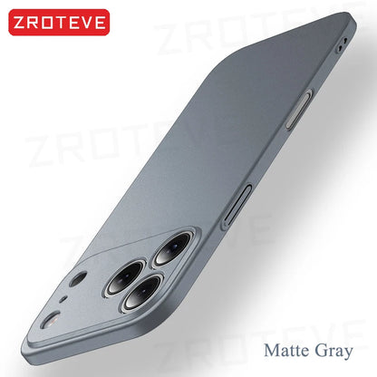 ZROTEVE Slim Matte Hard PC Case for iPhone 12-17 Pro Max  Plus - ZOOMNSTORE